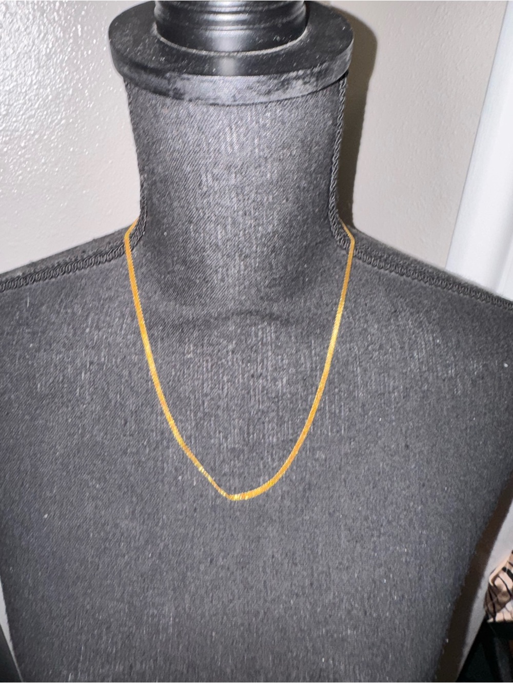 Gold-Tone Women's Chain Necklace - Classic Simple Design